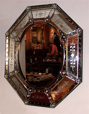 Lot 320 - Venetian Mirror Framed Mirror