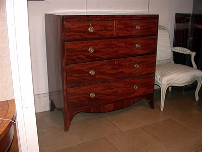 Lot 322 - Late Georgian Mahogany Chest of Drawers