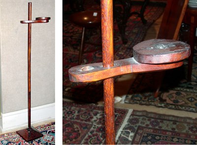 Lot 94 - Turned Wood Floor Candlestand 18th Century...