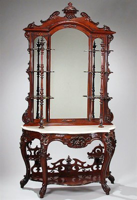 Lot 93 - Rococo Revival Rosewood Etagere Attributed to...