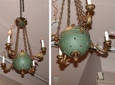 Lot 501 - Pair of Empire Style Gilt and Patinated-Bronze...