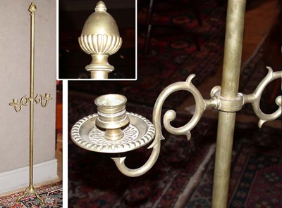 Lot 103 - Brass Floor Candlestand 19th Century The...