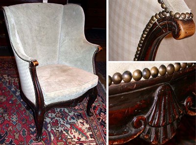 Lot 102 - Colonial Revival Beech Armchair Early 20th...