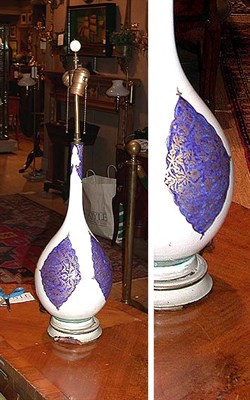 Lot 586 - Moorish Style Ceramic Lamp
