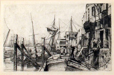 Lot 411 - James Abbott McNeill Whistler LIMEHOUSE (K....