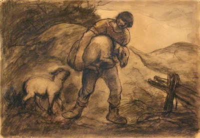 Lot 36 - Eugene Higgins American, 1874-1958 TENDING THE...