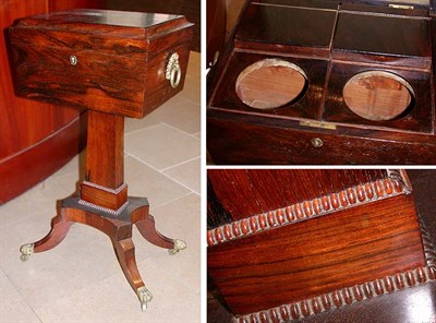 Lot 344 - Regency Rosewood Tea Poy