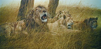 Lot 255 - Gary Robert Swanson b.1941 SERENGETI MID-DAY...