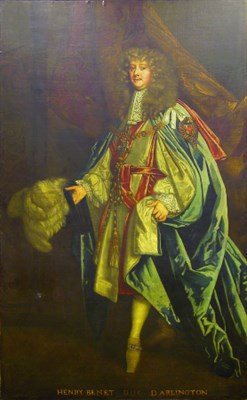 Lot 122 - Studio of Sir Peter Lely HENRY BENET, DUC...