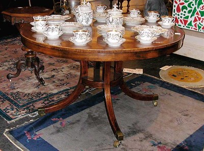 Lot 133 - Regency Rosewood Breakfast Table