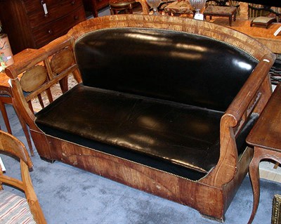 Lot 183 - Biedermeier Upholstered Birch Settee