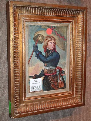 Lot 342 - Continental Watercolor on Celluloid Depicting...