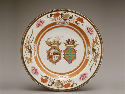 Lot 20 - CHINESE EXPORT ENAMELED PORCELAIN DISH FOR THE...
