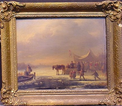 Lot 105 - Cornelis Kimmel Dutch, 1804-1877 FROZEN...