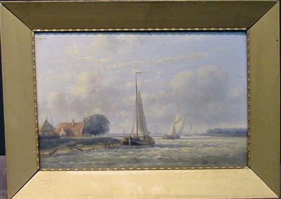 Lot 26 - Dutch School 19th Century SAILING VESSELS Oil...