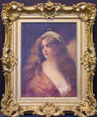 Lot 4 - Angelo Asti French, 1847-1903 AUBURN HAIRED...