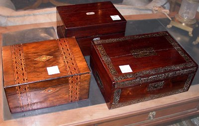 Lot 268 - Group of Three English Rosewood and Mahogany...
