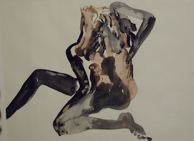 Lot 105 - Mary Frank American, b.1933 CROUCHING NUDE...