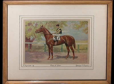 Lot 63 - George F. Morris WHIRLAWAY, EDDIE ARCARO UP...