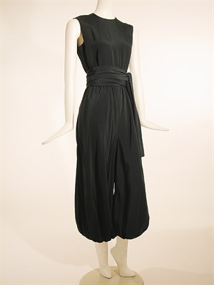 Lot 521 - Norell Silk Jumpsuit and Evening Coat