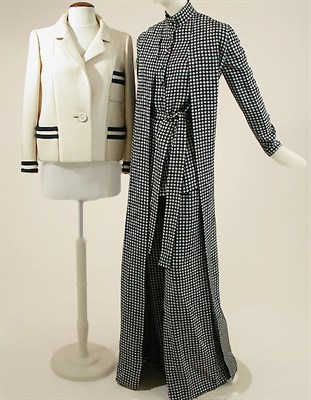 Lot 527 - Norell Silk Pant Ensemble and Wool Jacket