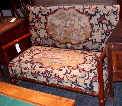 Lot 126 - William and Mary Style Walnut Settee The...