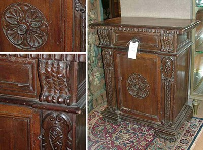 Lot 358 - Italian Renaissance Walnut Side Cabinet Late...