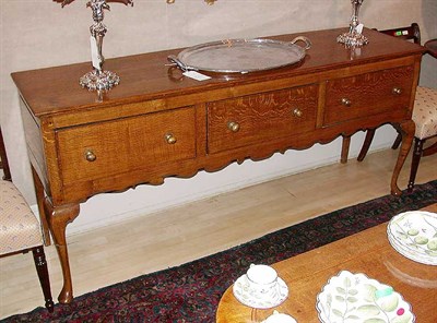 Lot 321 - Provincial English Oak Welsh Dresser Base