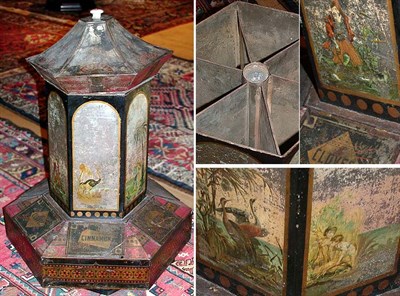 Lot 209 - Painted Tin Spice Dispenser Late 19th century...