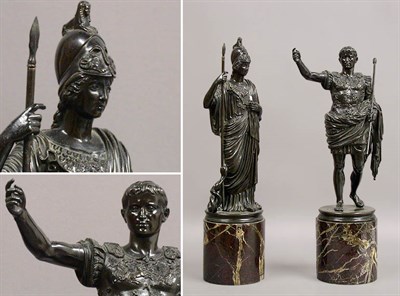 Lot 464 - Two Classical Style Bronze Sculptures...