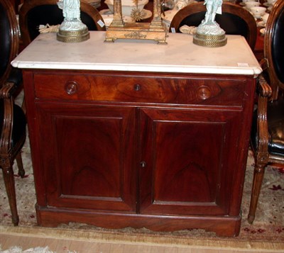 Lot 454 - Victorian Marble Top Mahogany Server