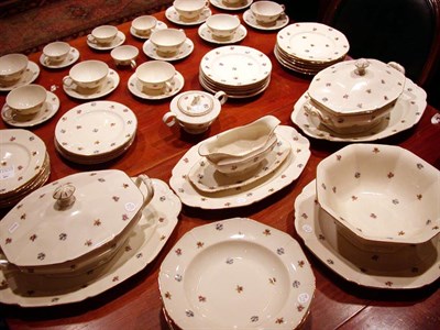 Lot 448 - Continental Floral Decorated Porcelain Dinner...