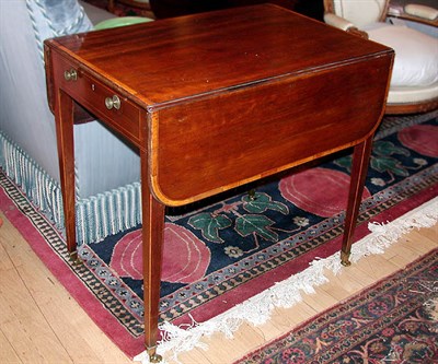 Lot 430 - Sheraton Mahogany Pembroke Table