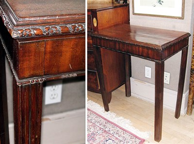 Lot 191 - Georgian Irish Mahogany Silver Table