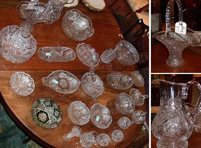 Lot 298 - Miscellaneous Group of Cut Glass Articles...