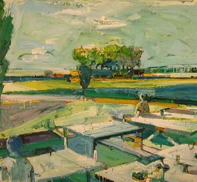 Lot 67 - Roland Petersen American, b.1926 PICNIC SCENE...