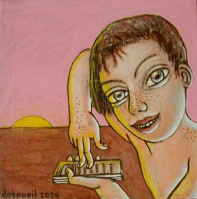 Lot 66 - Jiri Dokoupil Czech, b.1955 BOY WITH...