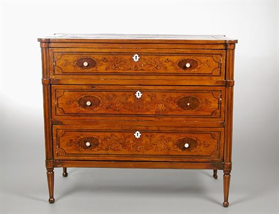Lot 352 - Italian Neoclassical Marquetry Inlaid Commode...