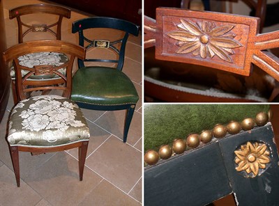 Lot 147 - Pair of Italian Neoclassical Style Mahogany...