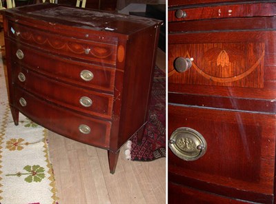Lot 215 - Georgian Style Mahogany Bachelor's Chest of...