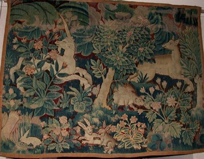 Lot 436 - Flemish Tapestry Panel (Feuilles de Choux)...