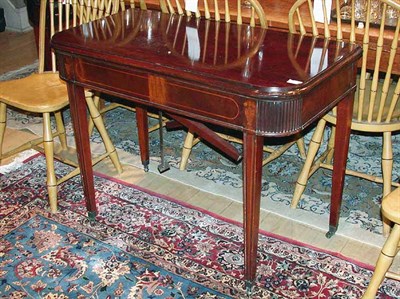 Lot 164 - Georgian Style Mahogany Fold-Over Extension...