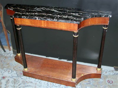 Lot 174 - Empire Style Marble Top Mahogany Console