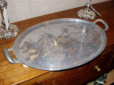 Lot 300 - Tiffany & Co. Silver Plated Oval Tray