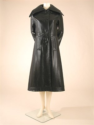 Lot 501 - Pierre Cardin Black Leather Coat