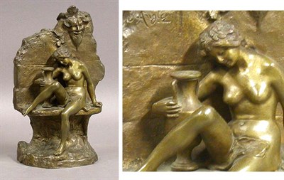 Lot 545 - Art Nouveau Bronze Figure After a model by...