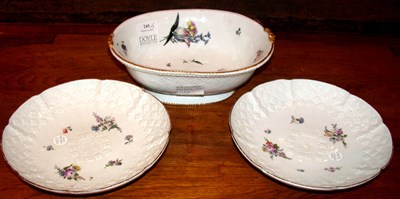 Lot 245 - Pair of Meissen Porcelain Plates Late 18th...