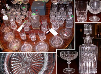 Lot 244 - Group of Colorless Cut Glass Barware Including...