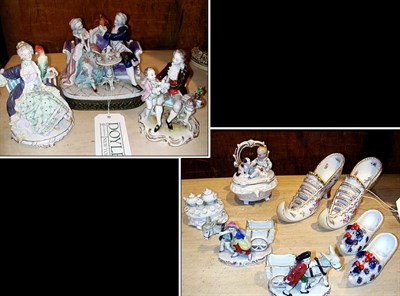 Lot 267 - Miscellaneous Group of Continental Porcelain...