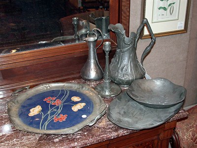 Lot 189 - Group of Six Pewter Articles